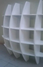 Kitaplık 13664 UZAY kitaplık Duvar Monte Kayın Beyaz Yer kazandır Modern Çizgi - 9