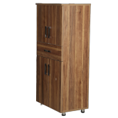 Çok Amaçlı 13635 Dolap Hard Parlak CEVİZ Suntalem 4 Raf Kutu sevk 130 El Yapım - 1