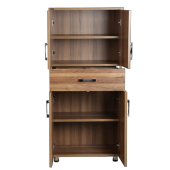 Çok Amaç 13625 Dolap Hard Parlak CEVİZ Suntalem 4Raf 1Çekm Kutu sevk 180 El Yapım - 2