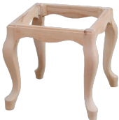 Benc 13617 Puf HAM Model Kayın Torna Aslan Gövde Kare El Yapım - 1