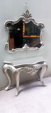 Dresuar 13509 AVANGART ASLAN Model Polyestr döküm eskitm GRİ-Kahve Renk nakış - 10