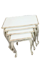 Zigon 13549 Avangart klasik Model Kayın aslan ayak MDF tabla gold oyma beyaz ayak thumbnail 1