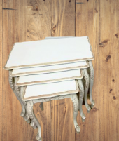 Zigon 13549 Avangart klasik Model Kayın aslan ayak MDF tabla gold oyma beyaz ayak thumbnail 4