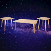 Orta-Yan 13550 Sehpa Model Tk Kayın torna retro ayak kaplama HAM Natüre El yapıM thumbnail 3