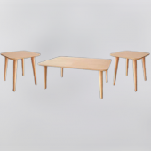 Orta-Yan 13550 Sehpa Model Tk Kayın torna retro ayak kaplama HAM Natüre El yapıM thumbnail 5