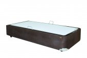 Baza TAY TÜY 13425 model Kumaş KAHVERENGİ  Metal Fırın Boya 90*190 El Yapım - 4