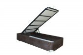 Baza TAY TÜY 13425 model Kumaş KAHVERENGİ  Metal Fırın Boya 90*190 El Yapım - 5