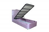 Baza-Başlık 13430 TAY TÜY PEMBE  Kumaş MODEL Kapitone başlık Metal 90*190 El Yapım - 3