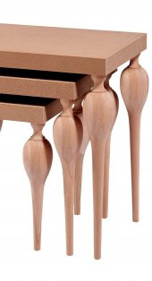 Zigon ILGZ 13342 Tombul Model Kayın Torna ayak ve kaplama HAM Natüre El Yapım thumbnail 4