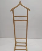 Dilsiz Uşak 12970 tek TEPE MODEL Kayın Doğal HAM Askılık Ahşap Kayın El yapım - 1