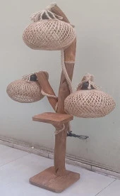 Lambader 12965 Sarmaşık 3lü Doğal malzemeler Kuru Zeytin veya çam dalı El Yapım - 6