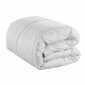 Yorgan 12959 Silikon akmr TEK Kişi Model Beyaz Pamuk Kumaş silikon Dolgu El Yapım - 3