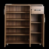 Ayakkabılık 12951 Çok Amaç Model Parlak CEVİZ Hard suntalem Demonte 5raf El Yapım - 2