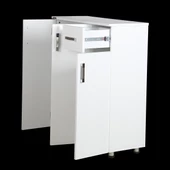 Ayakkabılık 12954 Beyaz Çok Amaçlı Model Beyaz Hard suntalem Demonta 5raf El Yapı - 3