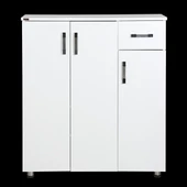 Ayakkabılık 12954 Beyaz Çok Amaçlı Model Beyaz Hard suntalem Demonta 5raf El Yapı - 1