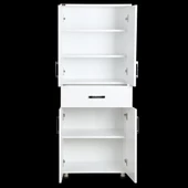 Çok Amaçlı 12940 Dolap Model Hard Parlak BEYAZ Suntalem 4Raf 1Çekm 180 El Yapım - 2