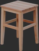 Tabure 12888 Izgara Model Kayın Torna ayak gövde HAM ürün Kutuda sevk El Yapım - 1