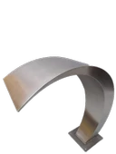 Havuz 12852 şelale Kobra 1000-400 mm 316 kalite 1,2 mm Paslanmaz çelik El Yapım - 5