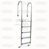 Havuz12844 Merdiveni 316 Kalite Paslanmaz Çelik CNC kesimli 5 Basamaklı El Yapım - 1