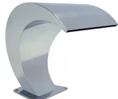 Havuz 12817 Şelale Kobra 900-600 mm 304 kalite 1,2 mm Paslanmaz çelik El Yapım - 1