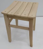 Tabure 12765 Izgara Model Kayın Torna ayak HAM ürün Kutuda sevk El Yapım - 1