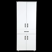 Çok Amaçlı 12685 Dolap Hard BEYAZ Suntalem 4Raf 1Çekm Kutu sevk 180 El Yapım - 1