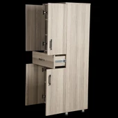 Çok 12682 Amaçlı Dolap Hard Model Parlak CORDOBA Suntalem 4 Raf 1Çek 150 El Yapım - 3