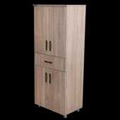 Çok Amaçlı 12684 Dolap Hard Parlak SOHO Suntalem 4Raf 1Çek Kutu sevk 150 El Yapım - 4