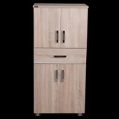 Çok Amaçlı 12679 Dolap Model Hard Parlak SOMON Suntalem 4Raf 1Çekme 130 El Yapım - 1