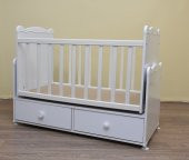 Beşik Bebek 12663 Sallanır Parlak beyaz 60*100 sağlığa zarar vermeyen Ürün - 2