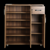 Ayakkabılık 12673 Çok Amaç Model Parlak CEVİZ Hard suntalem Demonte 5raf El Yapım - 2