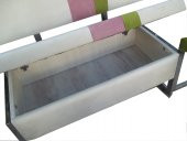 LOCA BANK Köşe takım 12521 model Metal Çelik Nikelaj Suni deri döşeme El Yapım - 2