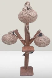 Lambader 12656 Sarmaşık 3lü Avize Doğal malzeme Kuru Zeytin veya çam dal El Yapı - 2