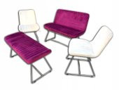 Berjer ÇAY SET 12485 Kayın ASLAN Ayak Parlak Beyaz Kapiton Babayfac Kumş El Yapım - 2