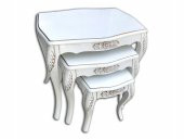 Zigon ST 12545 Madalyon Kayın Avangart Aslan Ayak Oyma Parlak Beyaz Lake Boya El Yapım thumbnail 1