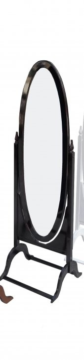 Ayna OVAL 12587 Boy Model Kayın MDF Nature Parlak CEVİZ Flotal Ayna El Yapımı - 2