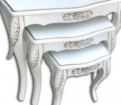 Zigon ST 12545 Madalyon Kayın Avangart Aslan Ayak Oyma Parlak Beyaz Lake Boya El Yapım thumbnail 6