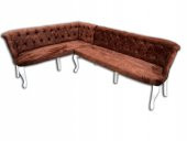 Köşe 12430 Tk Chester Model Kayın Torna Aslan Ayak Kapitone baby face kumaş döşem - 2