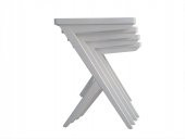 Zigon 12422 ÇAPRAZ AYAK Sehpa Model Kayın Parlak Beyaz Lake Boy Kutusevk El yapım - 2