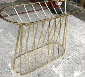 Dresuar 12418 CADDE Model Metal GOLD renk kaplama TEMPER Cam Ayna El Yapım thumbnail 4