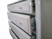 Şifonyer12602 klasik Model Kayın Aslan Ayak Çekmec Parlak Beyaz PORSELEN Kulp - 2