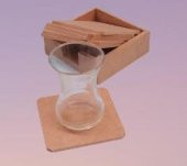 Hobi 90024 Dekoratif Model Tabak Altı Seti Kare Ahşap HAM MDF El Yapımı - 1