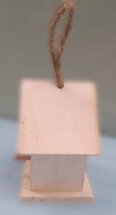 Hobi 90025 Dekoratif Model Minik Kuş Yuvası Ahşap HAM MDF El Yapımı - 2