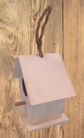 Hobi 90025 Dekoratif Model Minik Kuş Yuvası Ahşap HAM MDF El Yapımı - 3