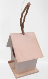 Hobi 90025 Dekoratif Model Minik Kuş Yuvası Ahşap HAM MDF El Yapımı - 4