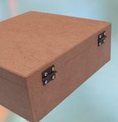 Hobi 90022 Dekoratif Model Takı Kutusu Bölmeli Ahşap HAM MDF El Yapımı - 6
