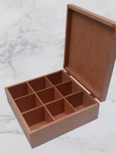 Hobi 90028 Dekoratif Model Takı Kutusu Bölmeli Ahşap HAM MDF El Yapımı - 5