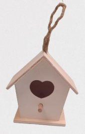 Hobi 90025 Dekoratif Model Minik Kuş Yuvası Ahşap HAM MDF El Yapımı - 6