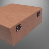 Hobi 90028 Dekoratif Model Takı Kutusu Bölmeli Ahşap HAM MDF El Yapımı - 6