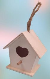 Hobi 90025 Dekoratif Model Minik Kuş Yuvası Ahşap HAM MDF El Yapımı - 7